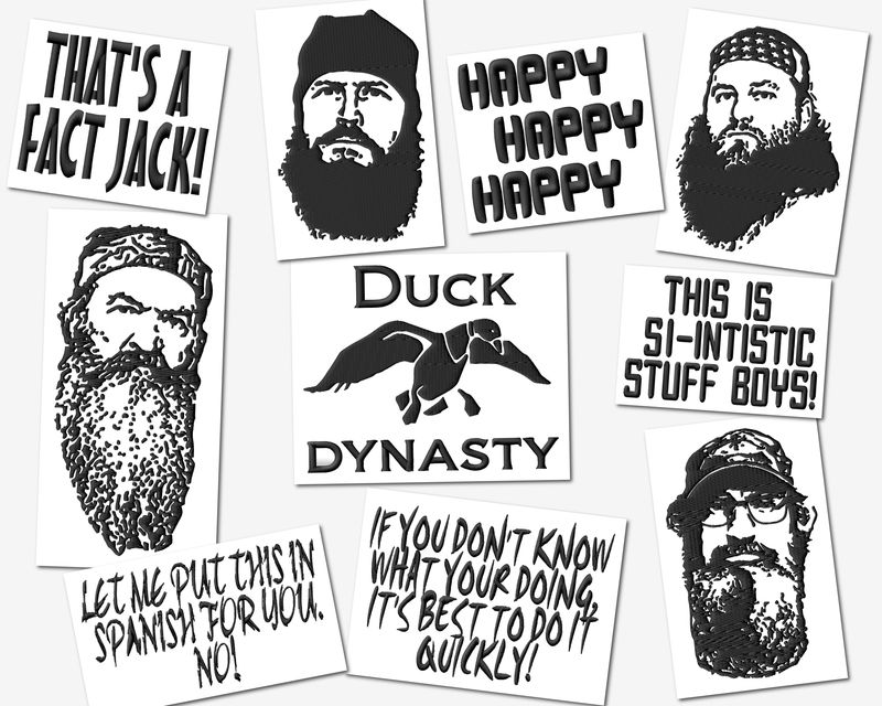 Duck Dynasty Embroidery Designs Set