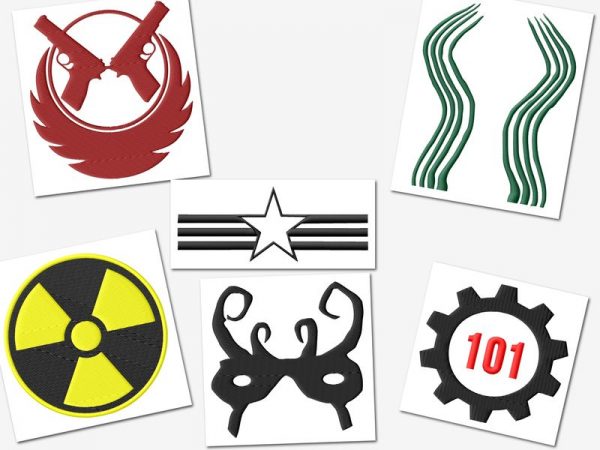 Fallout Gamer Embroidery Designs Set
