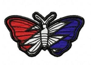Grateful Dead Stealie Butterfly Patch Embroidery Design