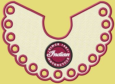 Indian Motorcycle Lamp Shade Embroidery Design