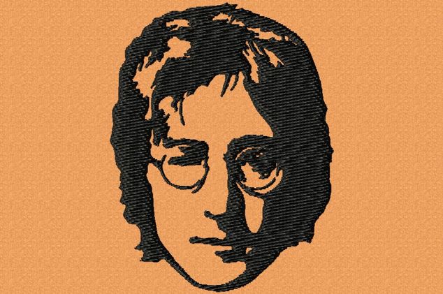 John Lennon Face Embroidery Design