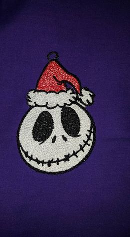 Nightmare FSL Ornament Jack stitched out