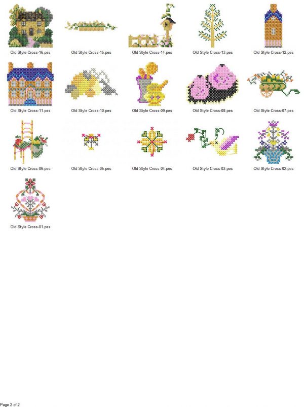 Old Style Cross Stitch Embroidery Designs P2