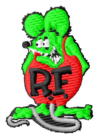 Small Ratfink Embroidery Design (2 inch)