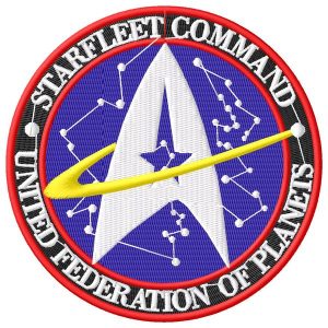 Large Star Treck Star Fleet Emblem Logo