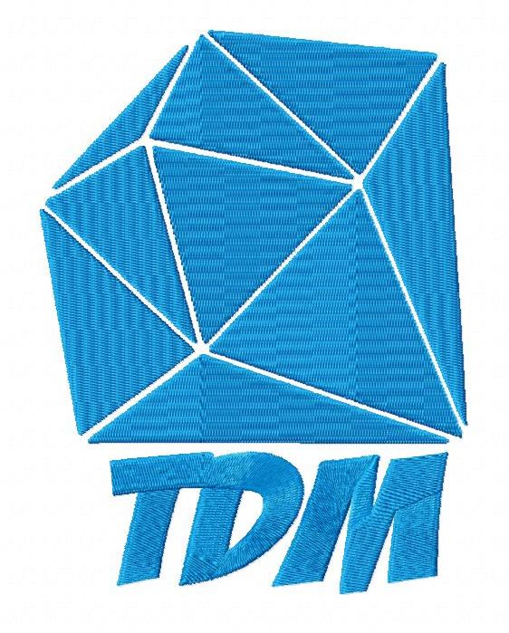 Minecraft Dan TDM Logo Embroidery Design