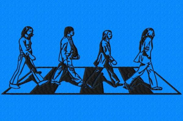 abbey road embroidery design 2