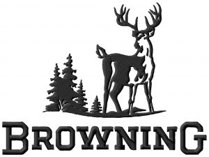browning buck embroidery design