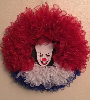 pennywise wreath IT Clown