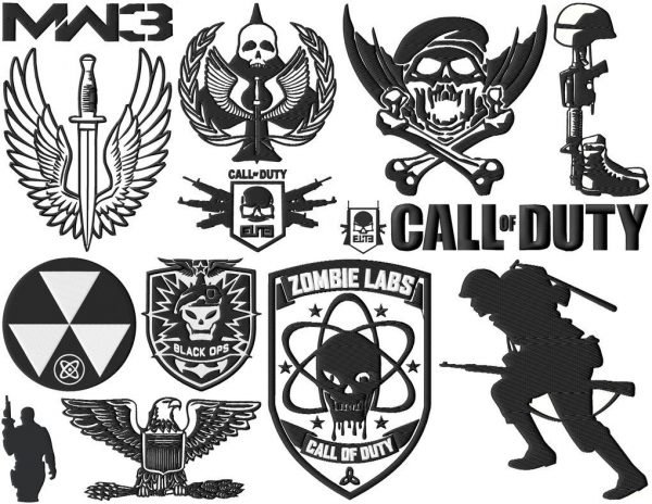 Call Of Duty Gamer Embroidery Designs