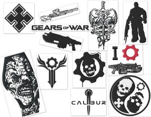 Gears Of War Gamer Embroidery Designs
