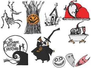 Nightmare Before Christmas Embroidery Designs Set 3