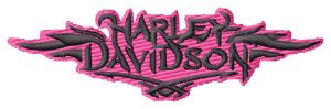 FREE Pink And Black Harley Embroidery Design