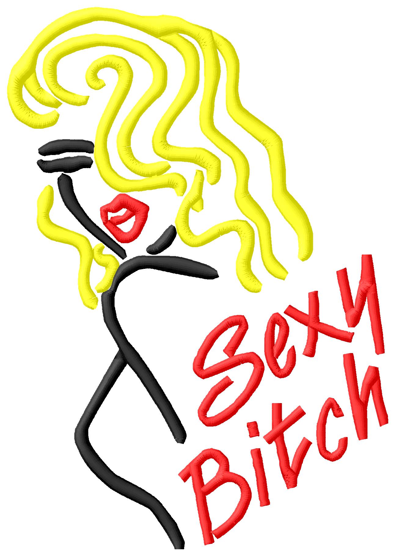 Sexy Bitch Embroidery Design