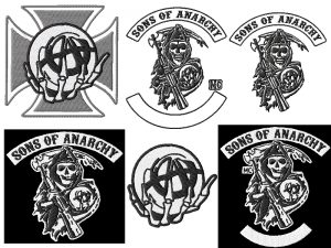 Sons of anarchy embroidery designs