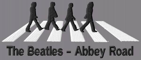 The Beatles Abbey Road Embroidery Design