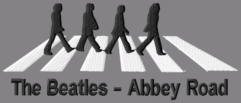 Beatles Abbey Road Embroidery Design