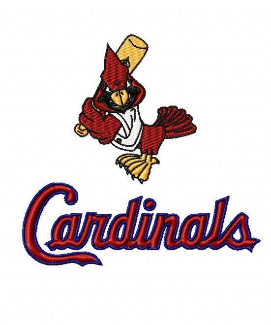 STL St. Louis Cardinals Fredbird Embroidery Design 2
