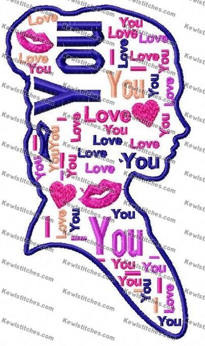 star wars text art leia i love you embroidery design 5x7