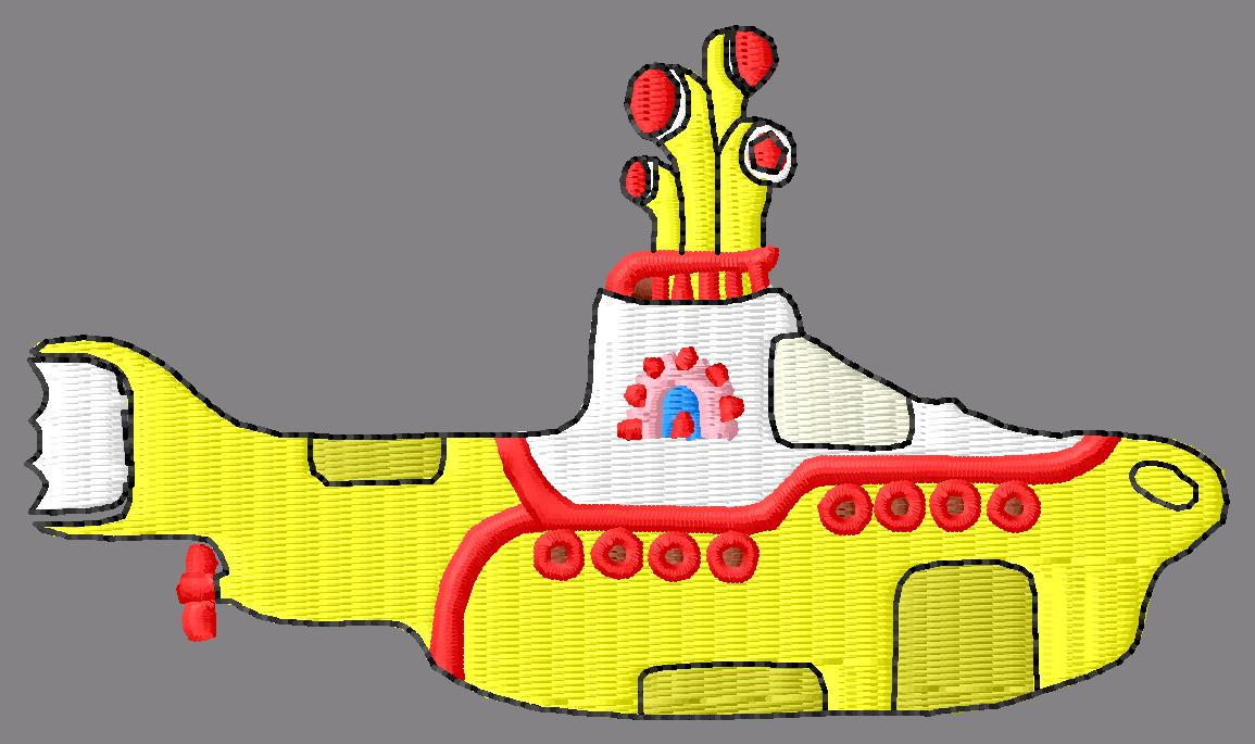 Beatles Yellow Submarine Embroidery Designs