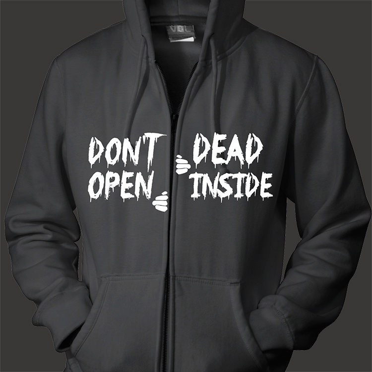Walking Dead "Dead Inside" LG Split Embroidery Design