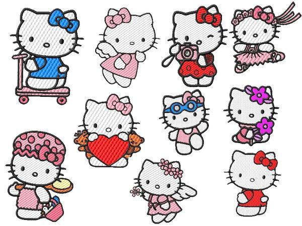 Hello Kitty Extra Embroidery 
