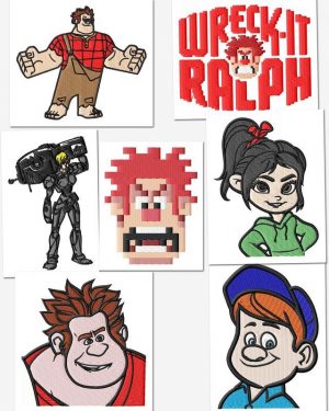 Wreck It Ralph Embroidery Designs Set