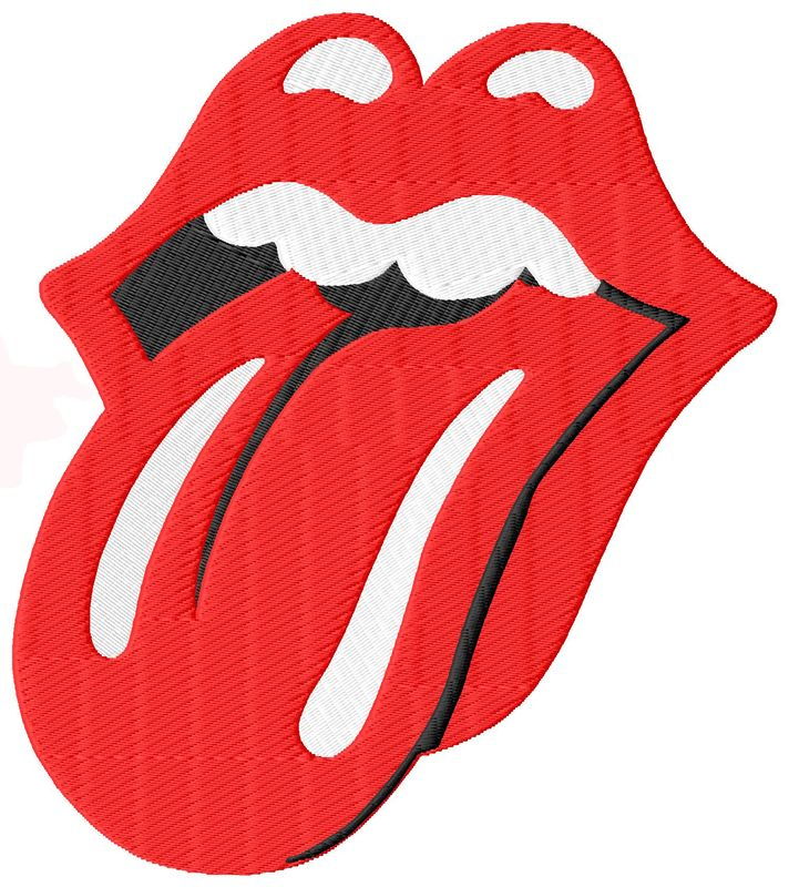 Rolling Stones Jumbo Embroidery Design
