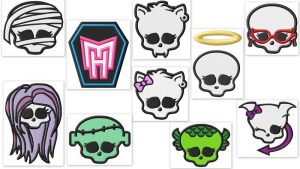 Monster High Skullettes Embroidery Designs