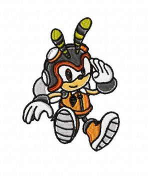 Sonic Charmy Bee Embroidery Design