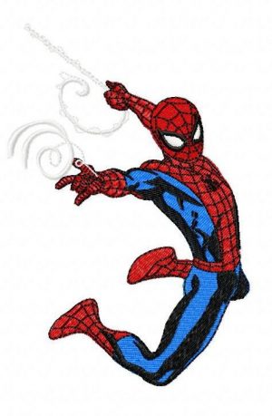 Large Spiderman Embroidery Design