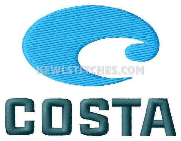 Costa Logo Embroidery Designs #2