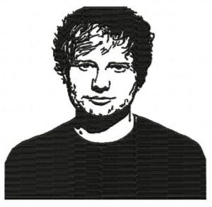 Ed Sheeran Embroidery Design