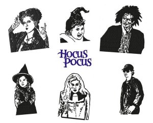 Hocus Pocus Embroidery designs Set