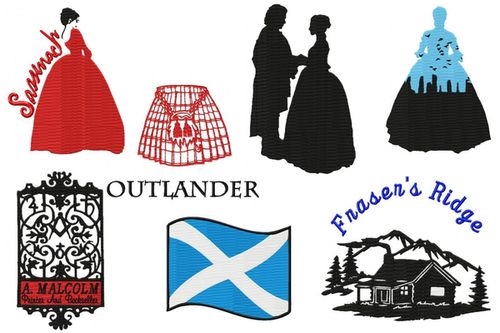 Outlander Embroidery Designs Set 2