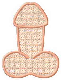 Penis Bachelorette Tealight FSL Embroidery Design back