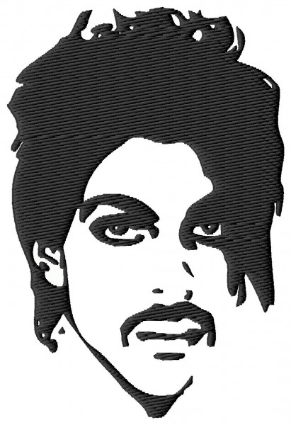 Prince Music Legend Icon Embroidery Design 2 (2 sizes)