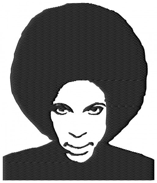 Prince Music Legend Icon Embroidery Design 3 (2 sizes)