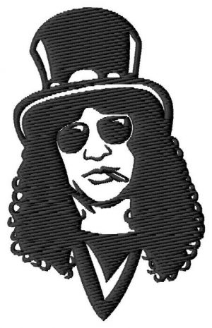 Slash Guns N Roses Embroidery Design