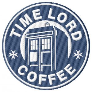 Dr Who Coffee Embroidery Design