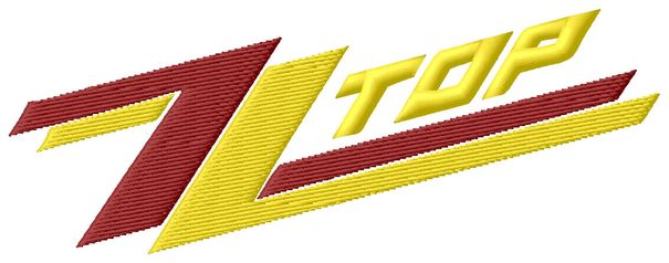 ZZ Top Logo Embroidery Design